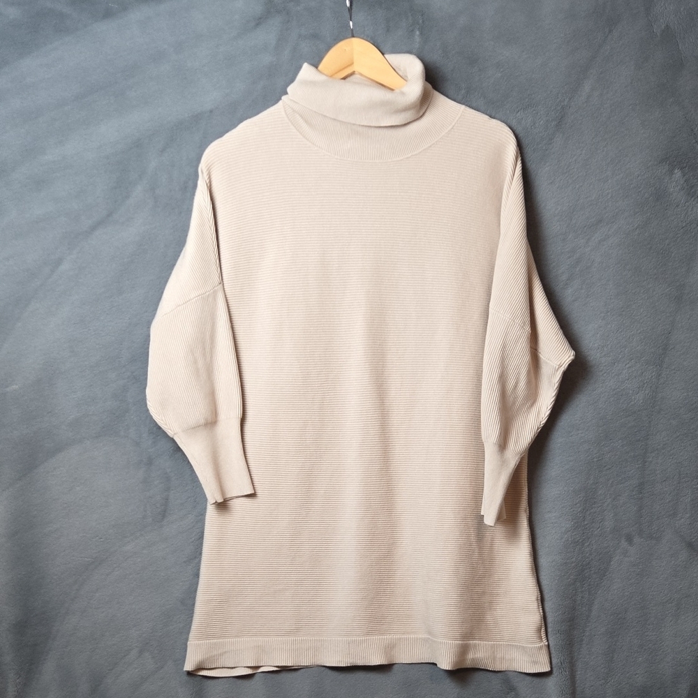 Cream Cowl Neck Sweater